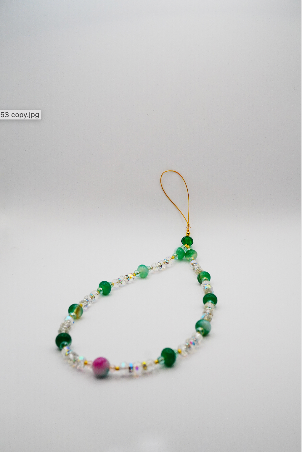 A Jade - Malaysian Jade Wristlet Phone Strap